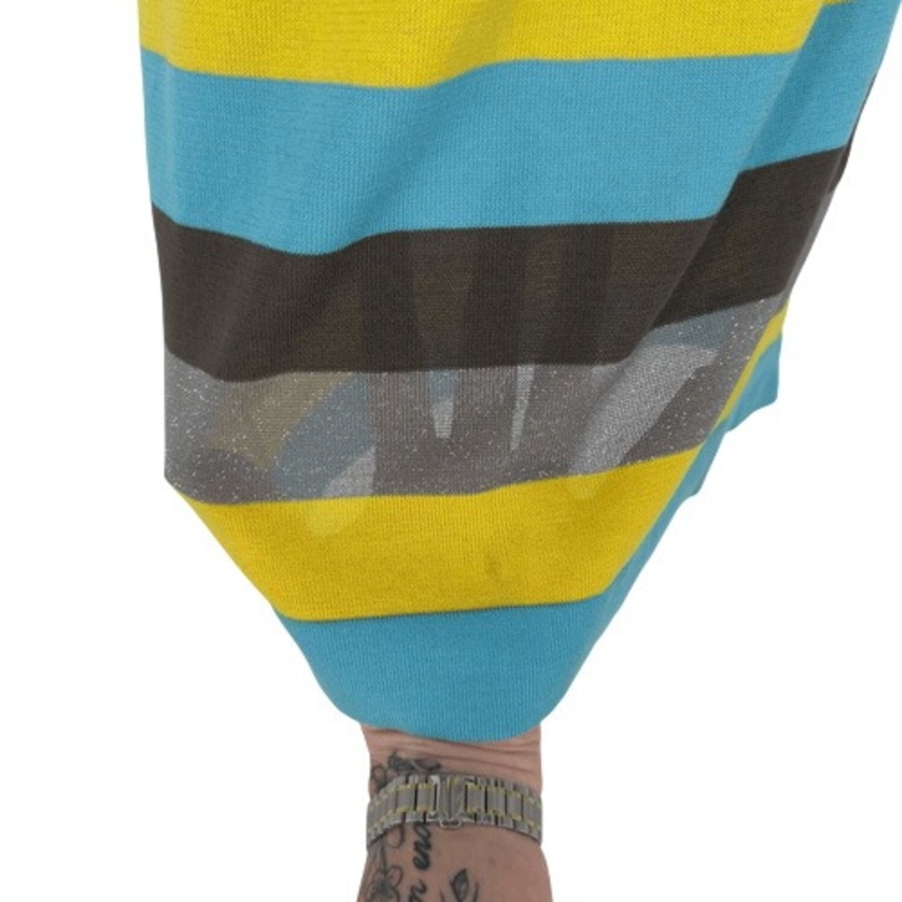 Missoni Signature Striped Knit Mini Dress Multicolor Open Back Size 8 - Picture 4 of 10